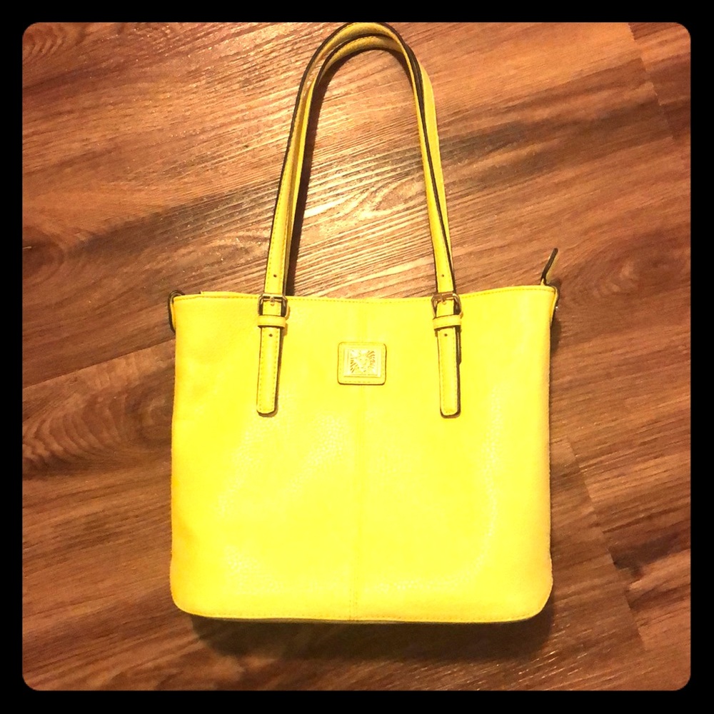 Anne Klein purse, yellow